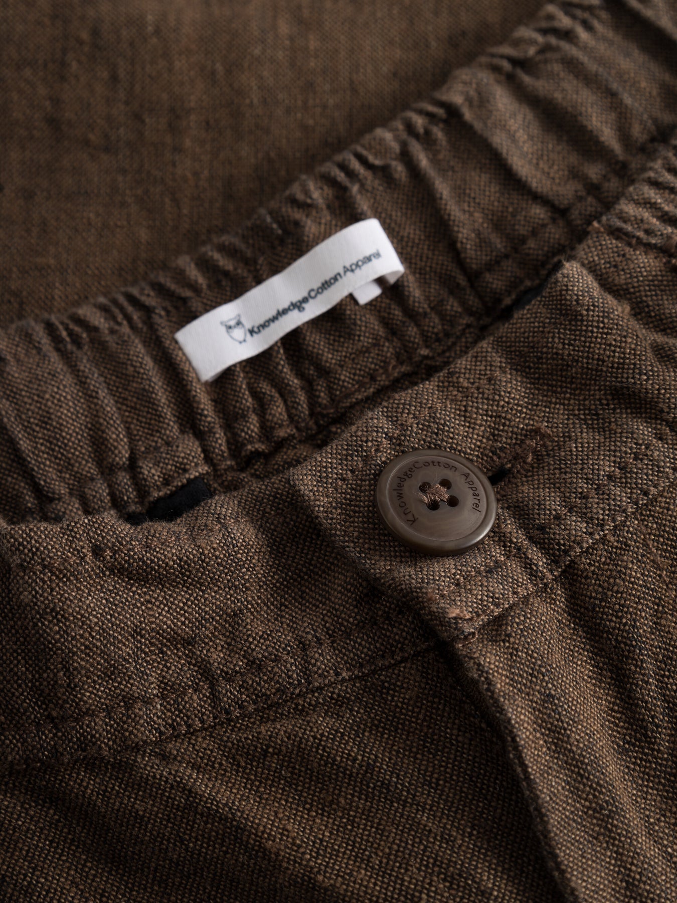Pantalon en lin bio | Marron "loose linen pant cub"