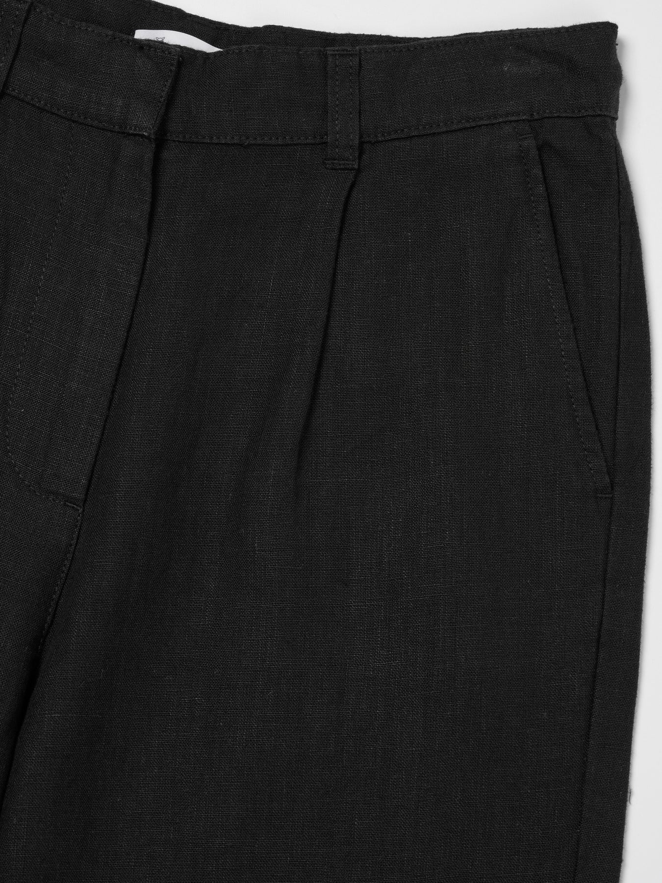 Pantalon ample en lin bio | Noir "loose linen pants black jet"