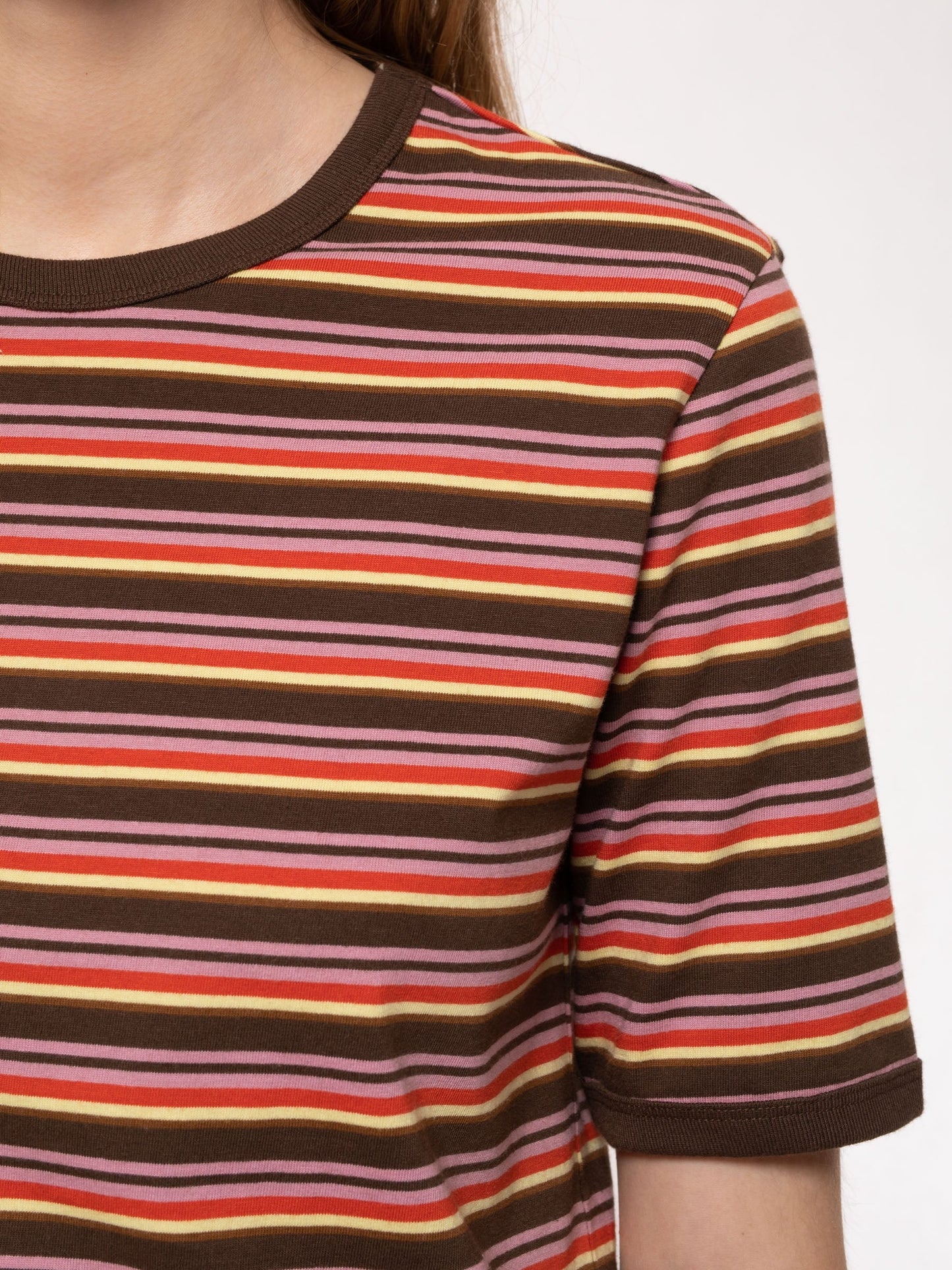 T-shirt rayé en coton bio - lova stripes multi