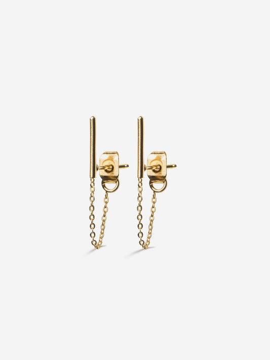 Boucles d'oreille en or certifié  "lucien - or"