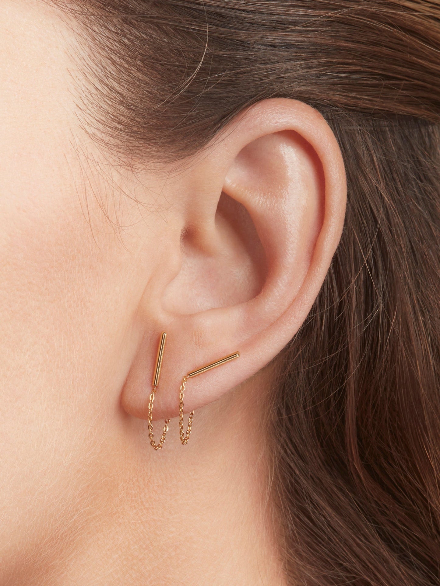 Boucles d'oreille en or certifié  "lucien - or"