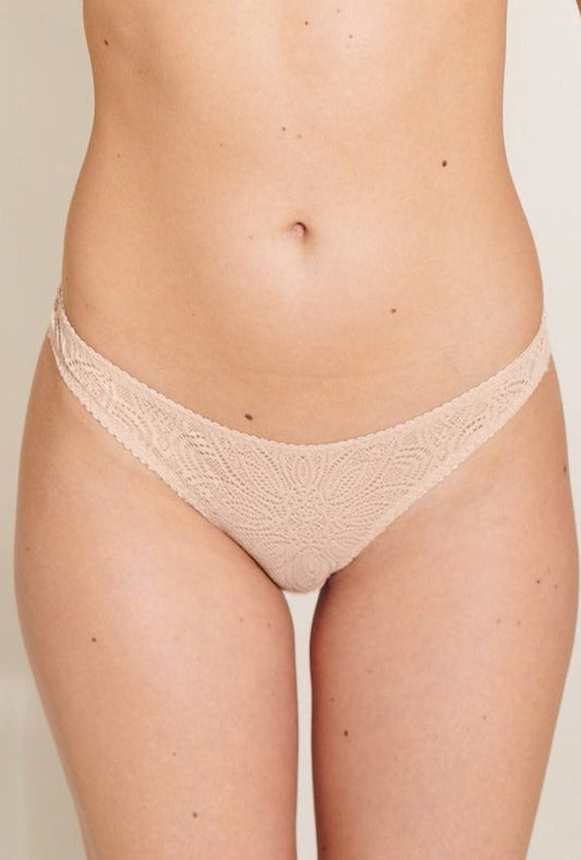 Culotte beige rosé en polyamide recyclé - Luna
