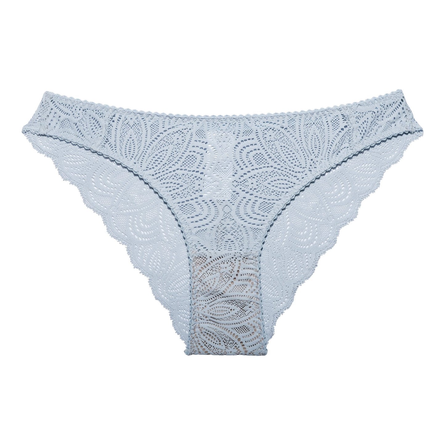 Culotte en dentelle bleue ciel en nylon recyclé - Luna