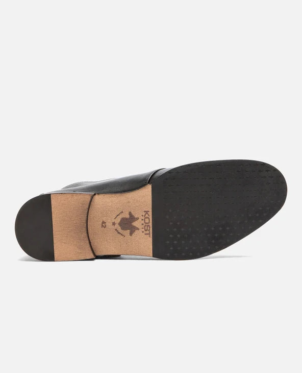 boots Chukka en cuir tannage végétal | Noir "madison 51 noir"