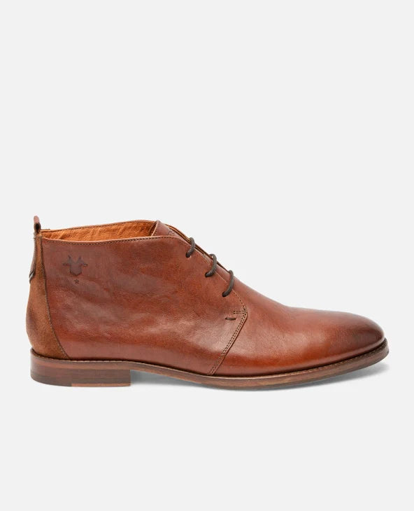 boots Chukka en cuir tannage végétal | Marron "madison 51 brandy"