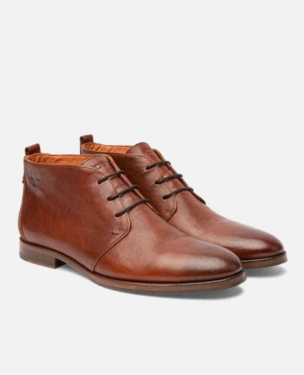 boots Chukka en cuir tannage végétal | Marron "madison 51 brandy"