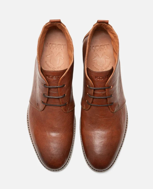 boots Chukka en cuir tannage végétal | Marron "madison 51 brandy"