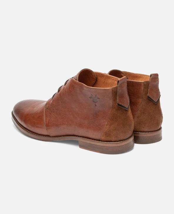 boots Chukka en cuir tannage végétal | Marron "madison 51 brandy"