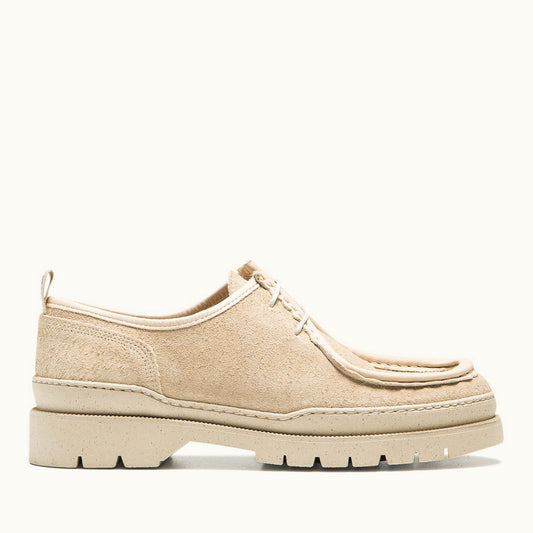 Derbies made in france en cuir velours certifié | beige "major vp oak 2"