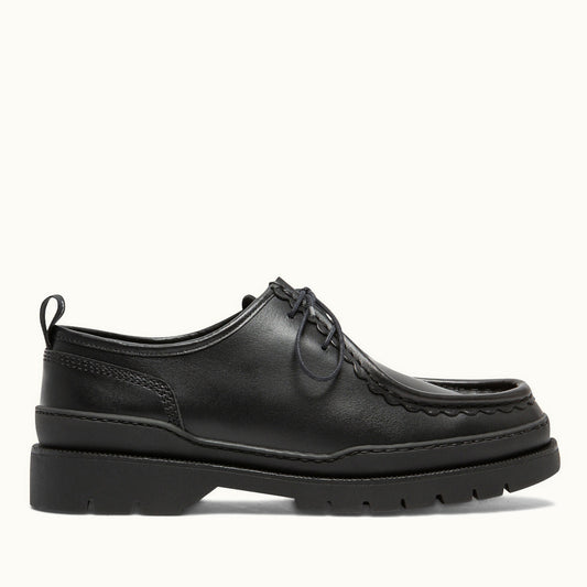 Derbies made in France en cuir certifié | Noir "major noir"