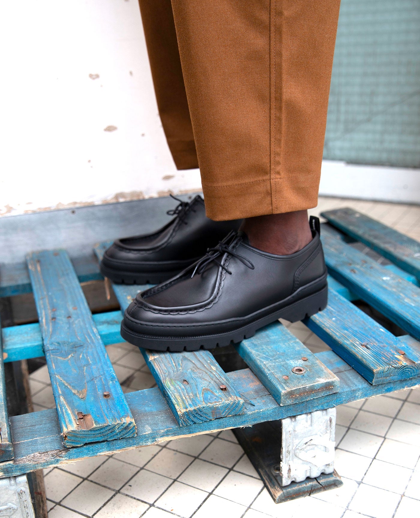Derbies made in France en cuir certifié | Noir "major noir"