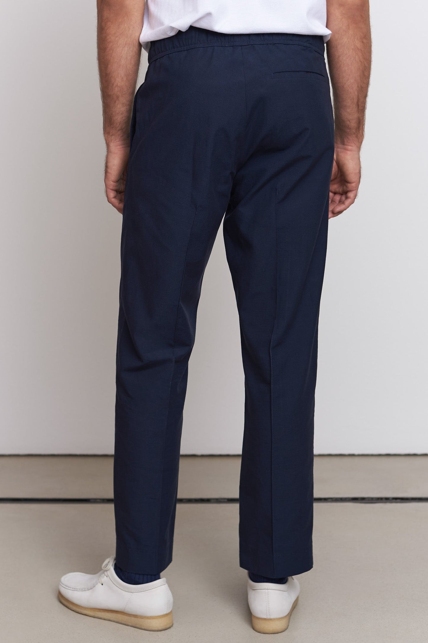 Pantalon droit en tencel | navy "max tencel navy"