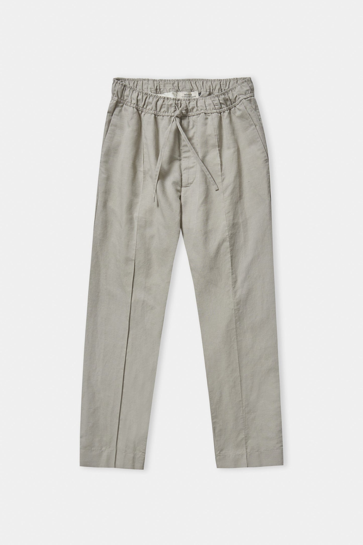 Pantalon droit en coton bio et lin | gris "max reed linen"
