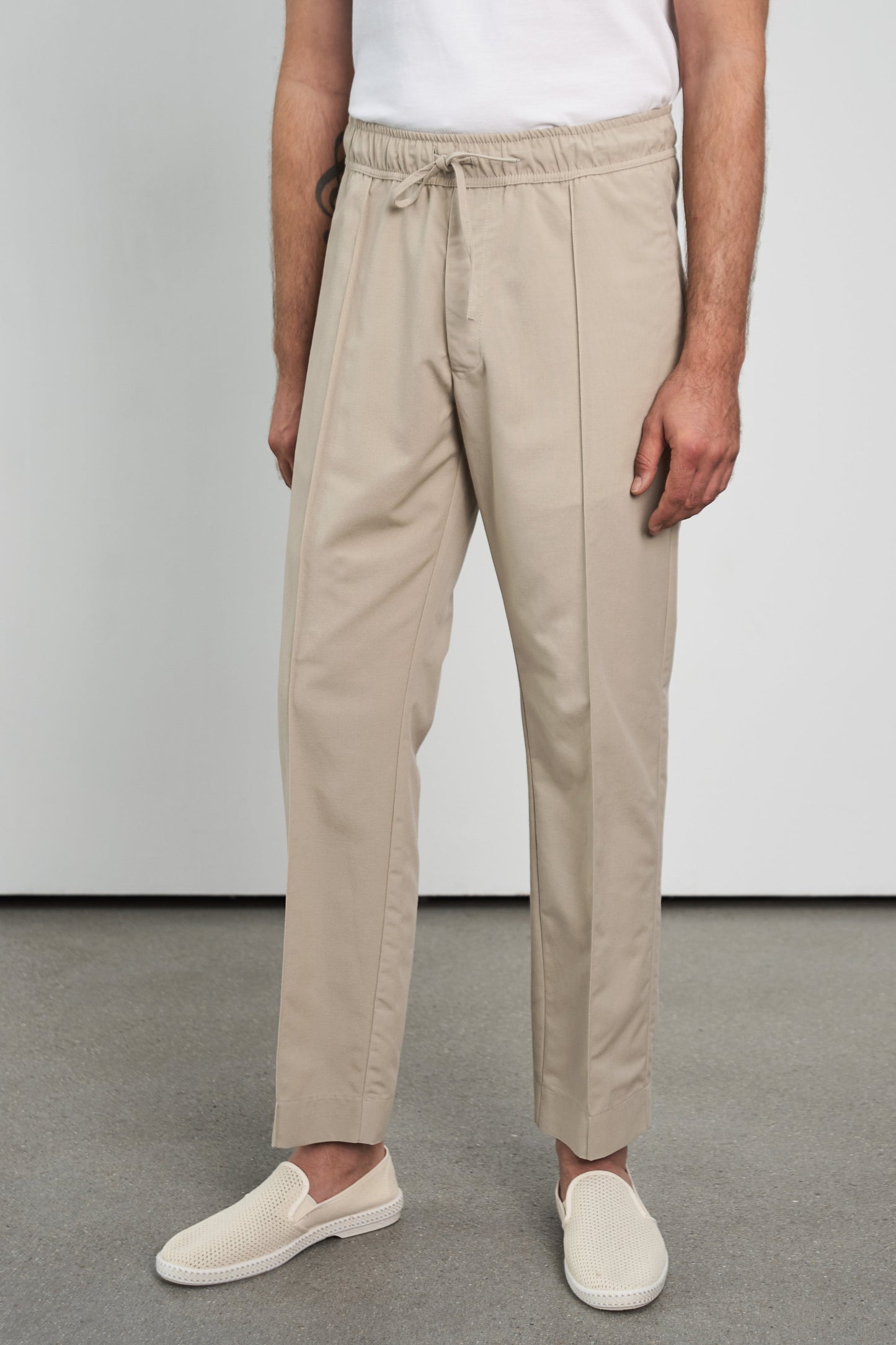 Pantalon droit en tencel | taupe "max tencel taupe"
