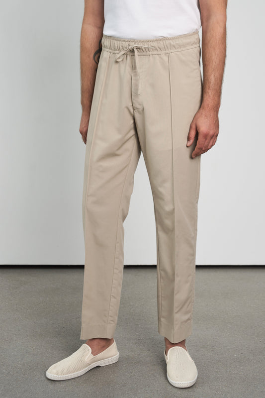 Pantalon droit en tencel | taupe "max tencel taupe"