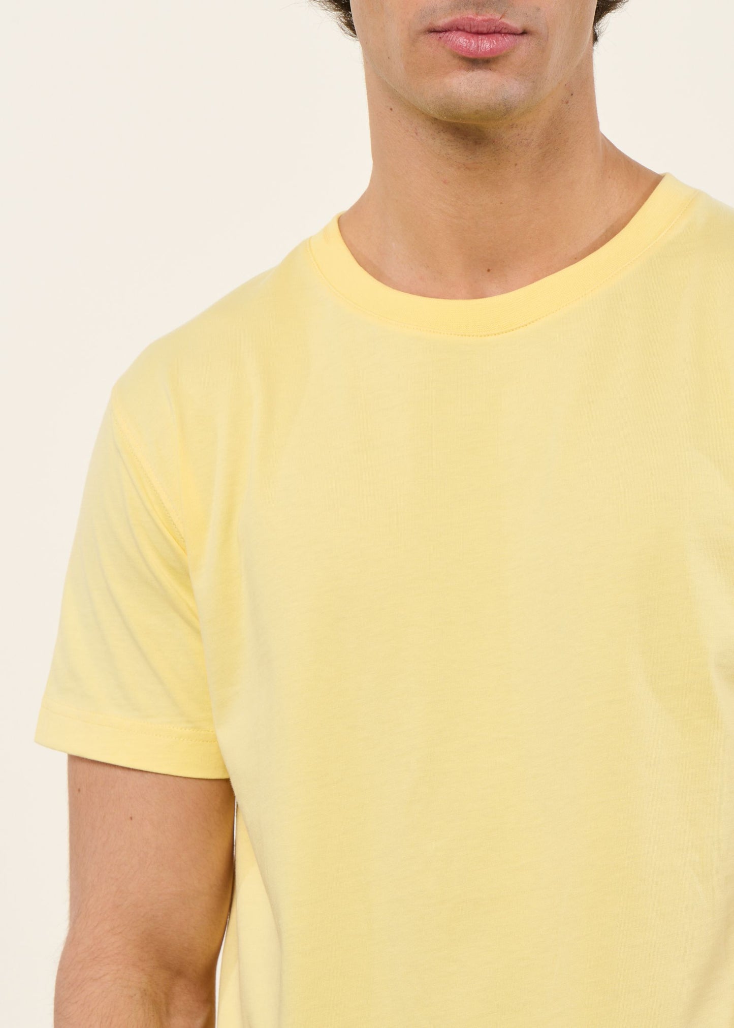 T-shirt en coton bio | jaune | Jaune
