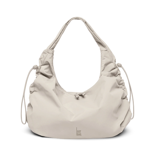 Sac bandoulière en matière recyclée | gris clair "MELLOW BAG soft shell"
