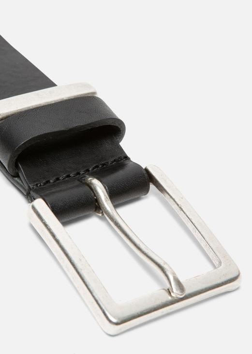 Ceinture en cuir certifié | noir "mick - noir"