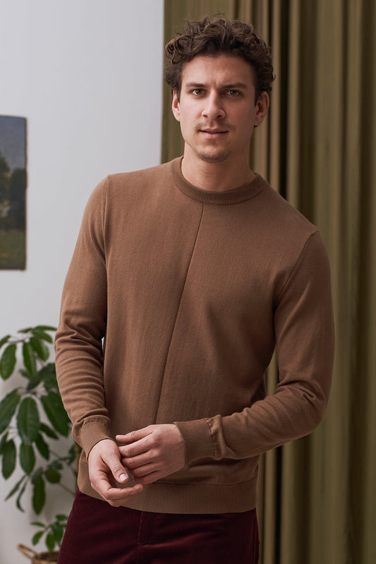 Pull en coton bio | camel "milo jumper eco camel"