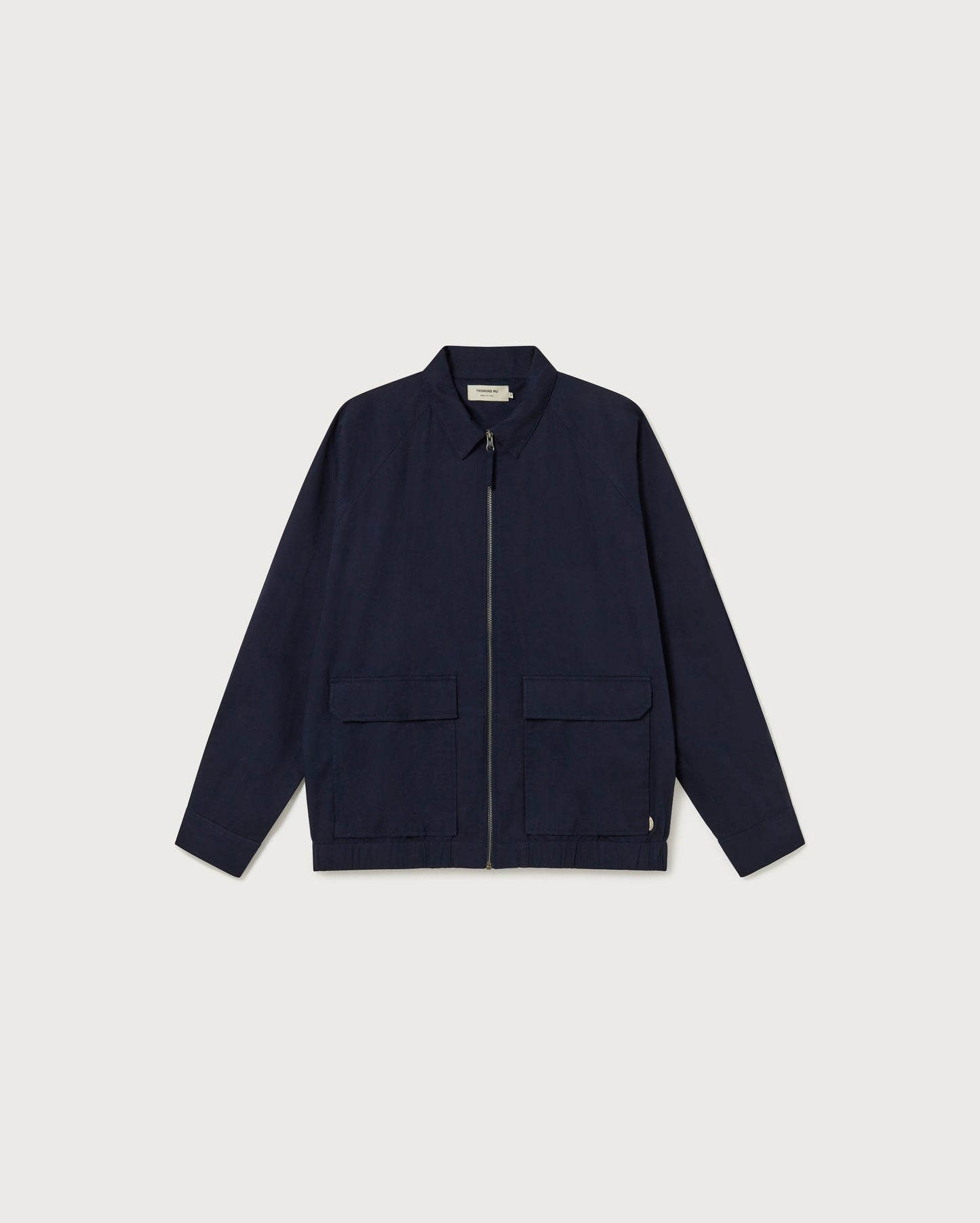 Veste zippée en coton bio | Marine "navy dragonfly jacket"