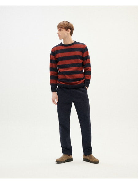 clay red stripes guillaume knitted sweater - multicolor