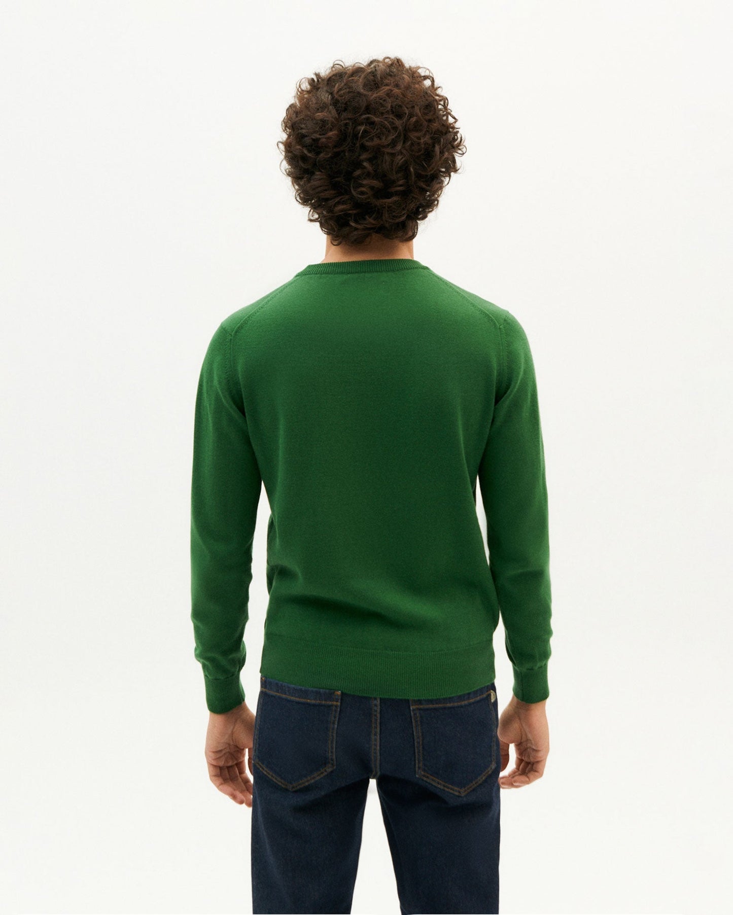 Pull vert en coton bio - green orlando knit sweater