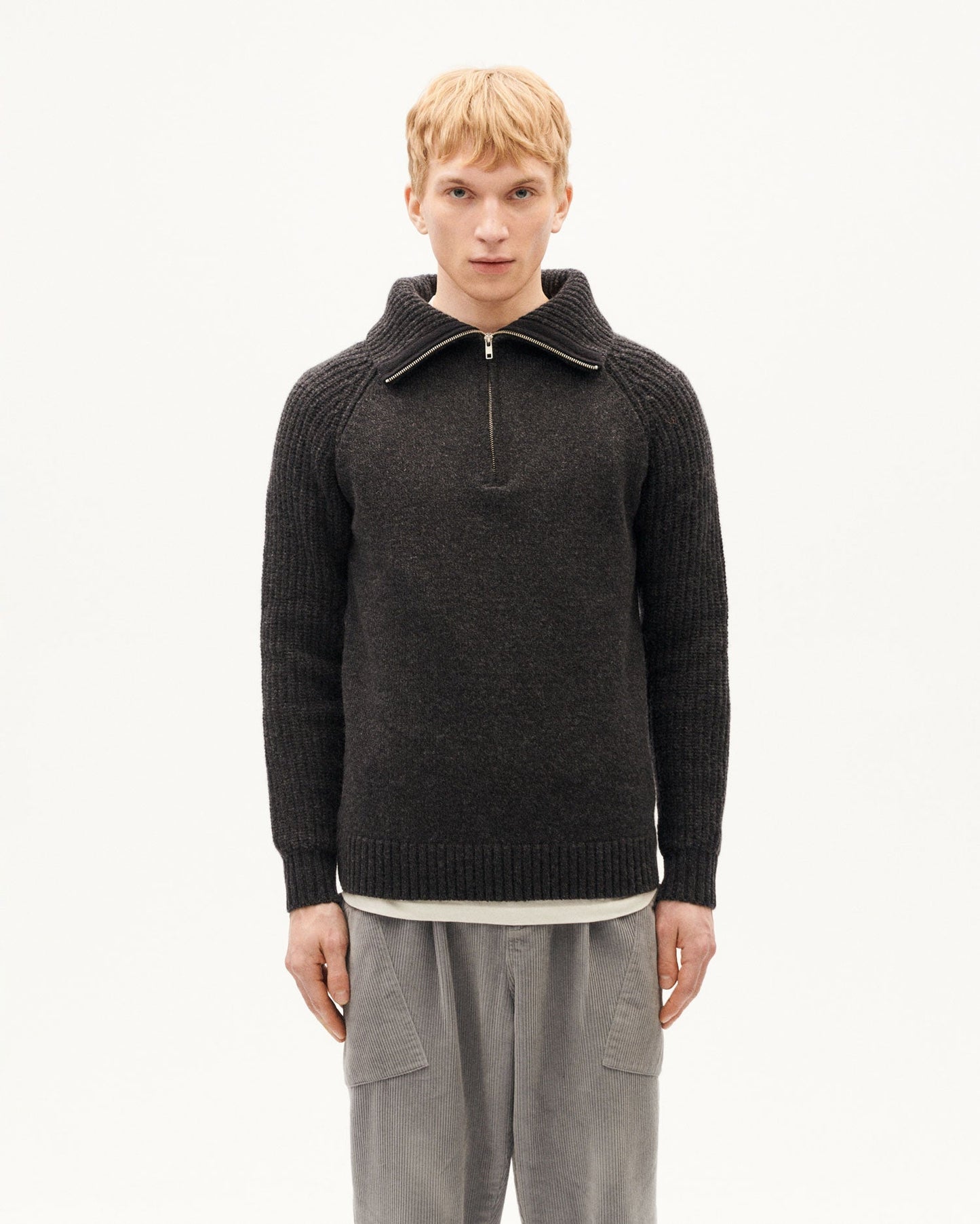 Pull en laine | gris "marengo otto knitted sweater"