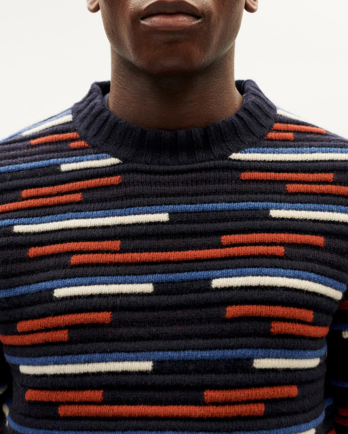 Pull en laine certifiée | multicolore "stripe multicolor guiu knitted sweater - multicolor"