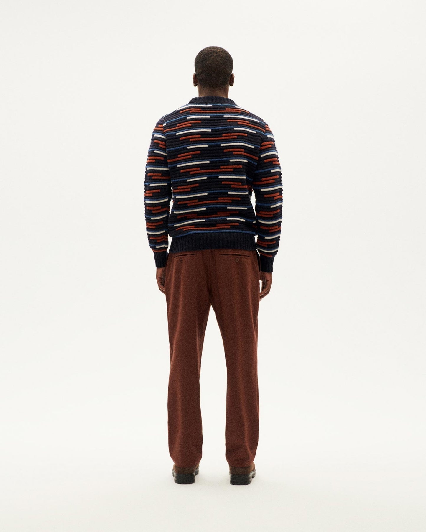 Pull en laine certifiée | multicolore "stripe multicolor guiu knitted sweater - multicolor"