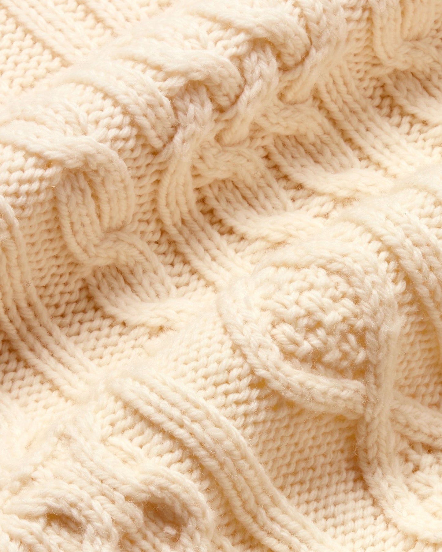 Pull en laine mérinos certifiée | beige "ecru rasta knitted sweater - ecru"