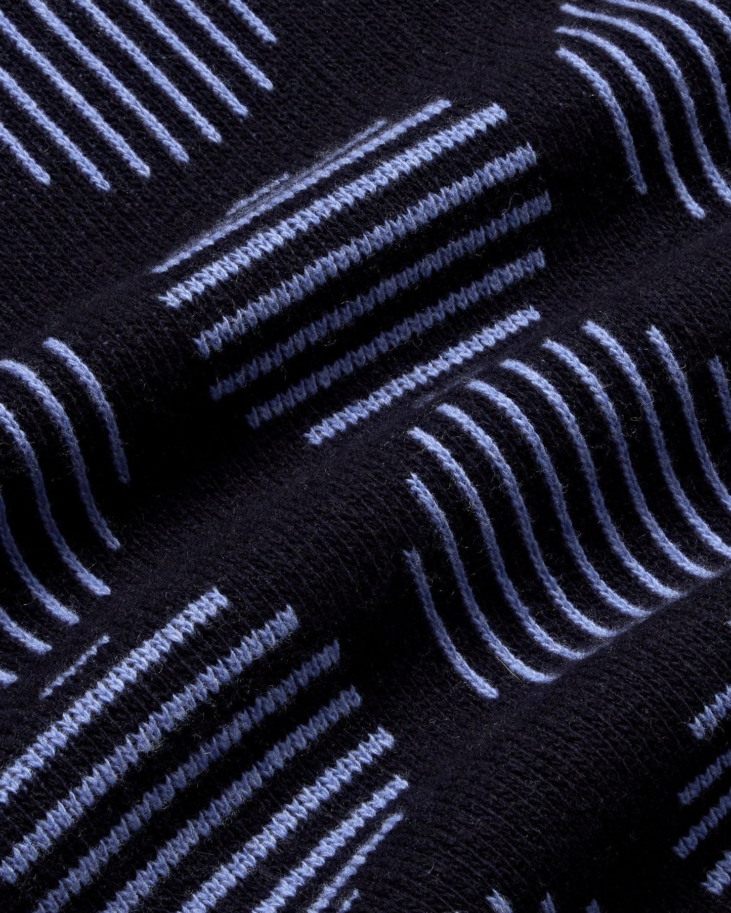Pull en laine mérinos | bleu "japan khem knitted sweater"