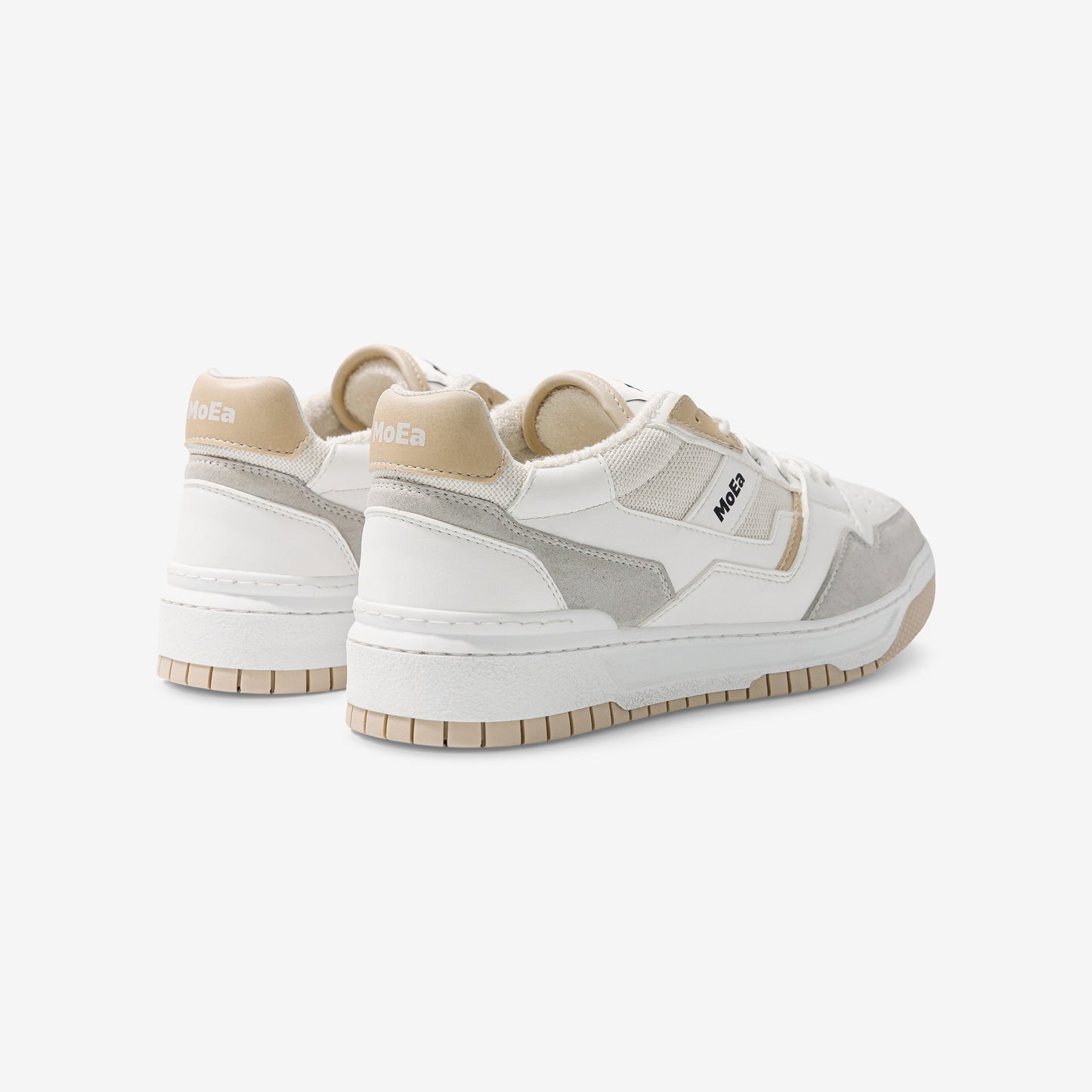 Baskets vegan en matière végétale | beige "gen2 corn white & beige"