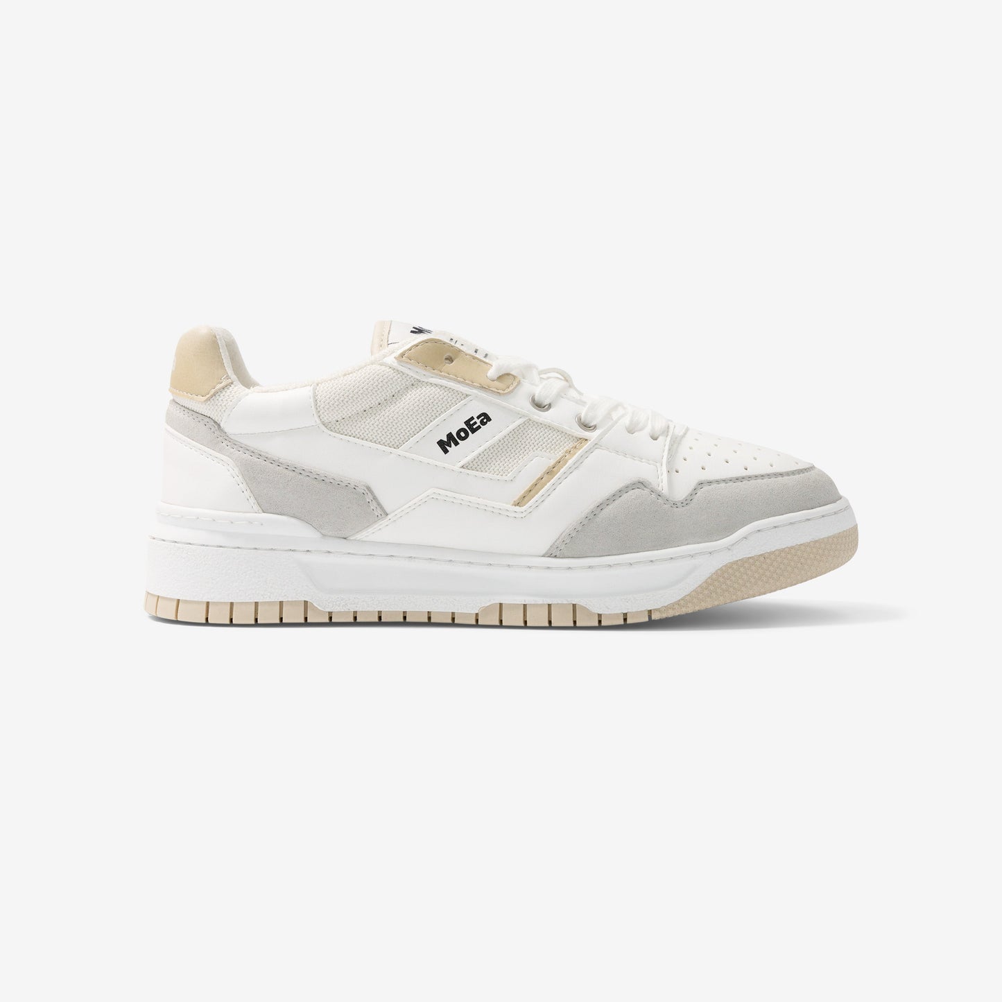 Baskets vegan en matière végétale | beige "gen2 corn white & beige"