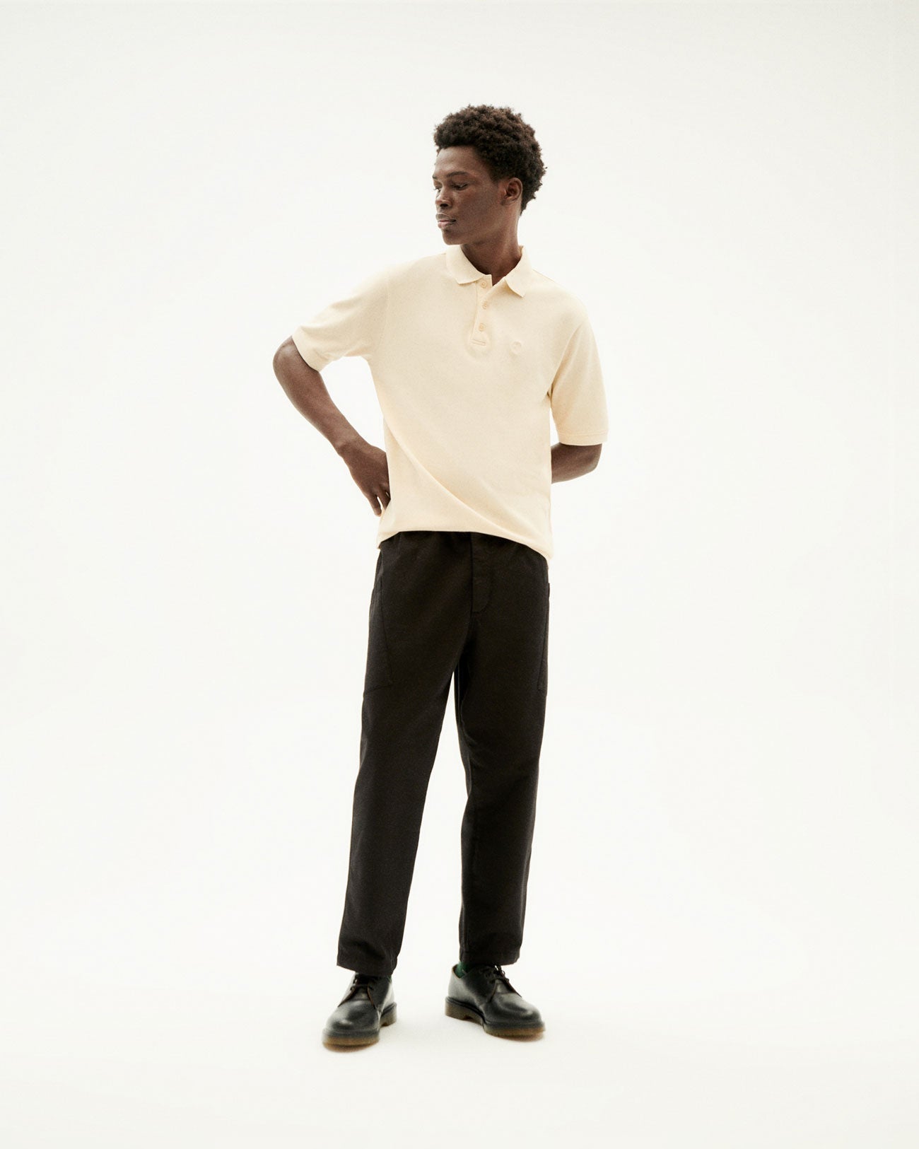 Polo écru en coton bio - IVORY SUN POLO