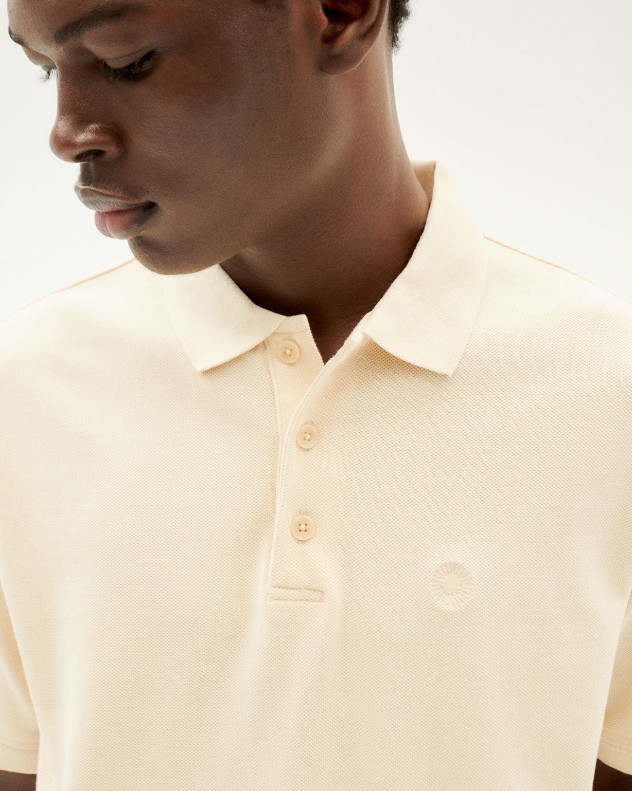 Polo écru en coton bio - IVORY SUN POLO
