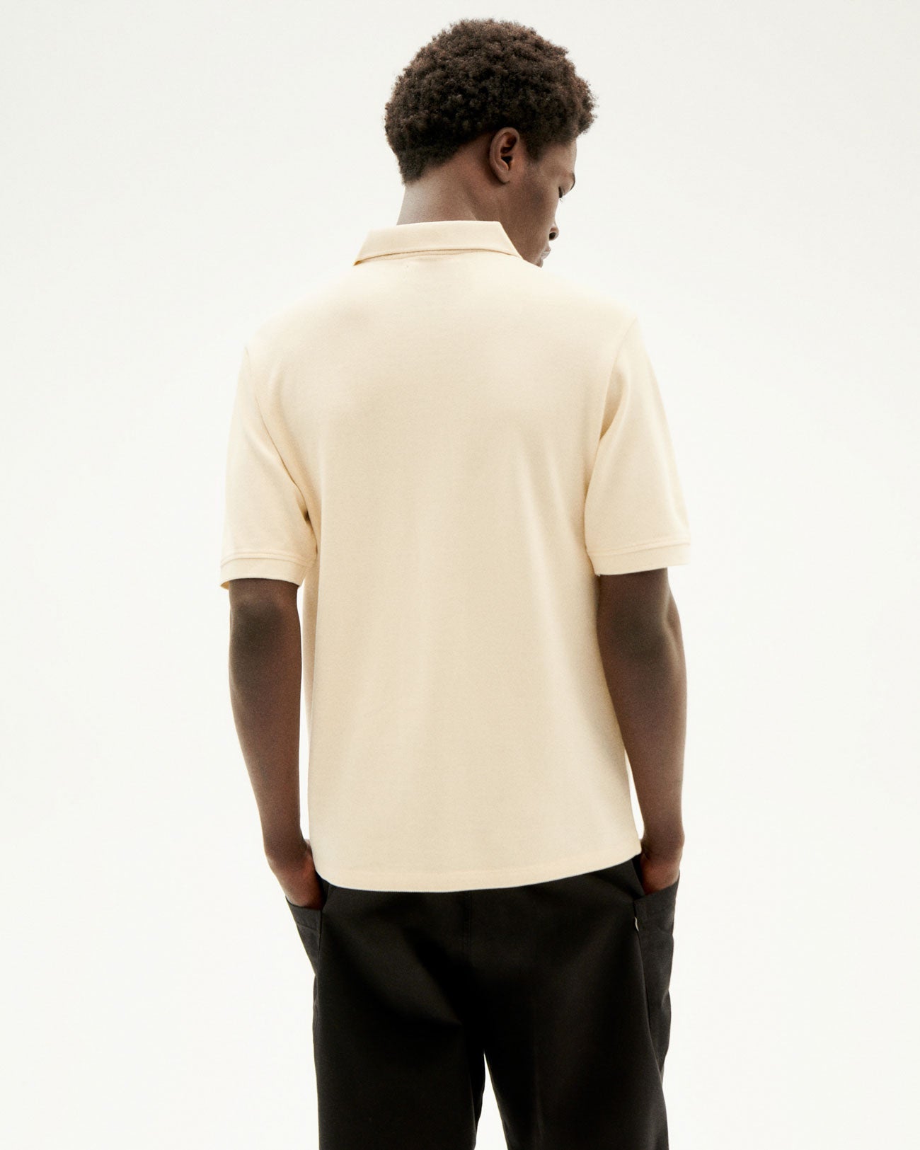 Polo écru en coton bio - IVORY SUN POLO