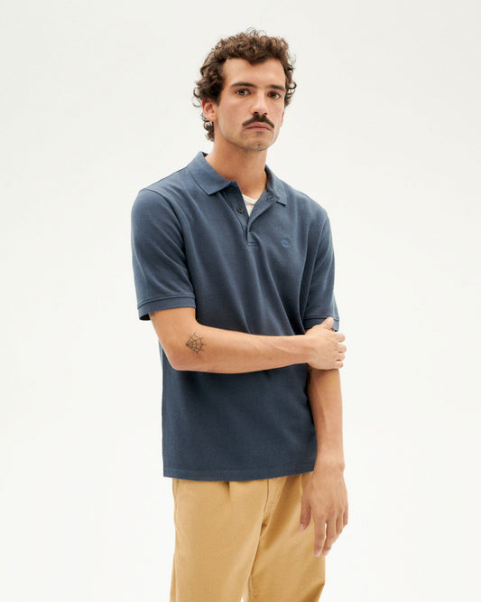 Polo manches courtes en coton bio | marine "navy sun polo"
