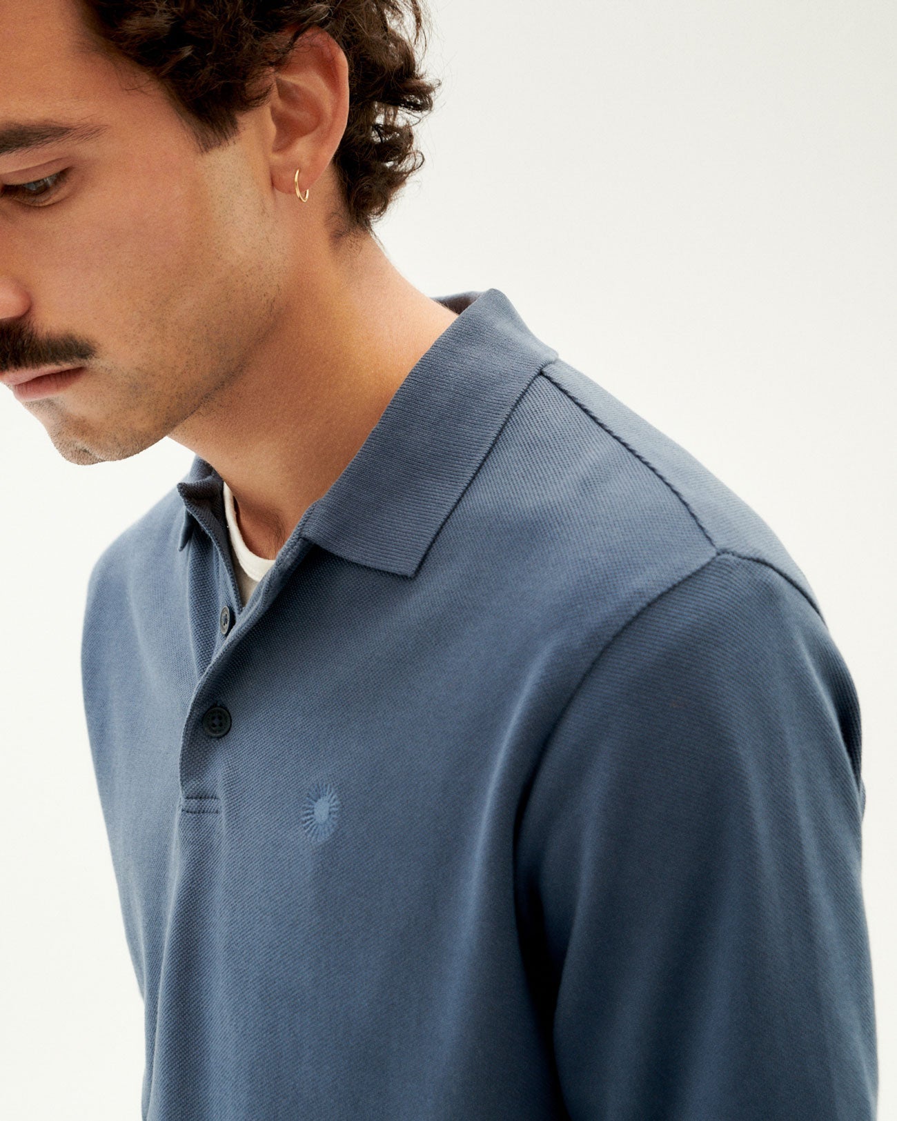 Polo manches courtes en coton bio | marine "navy sun polo"