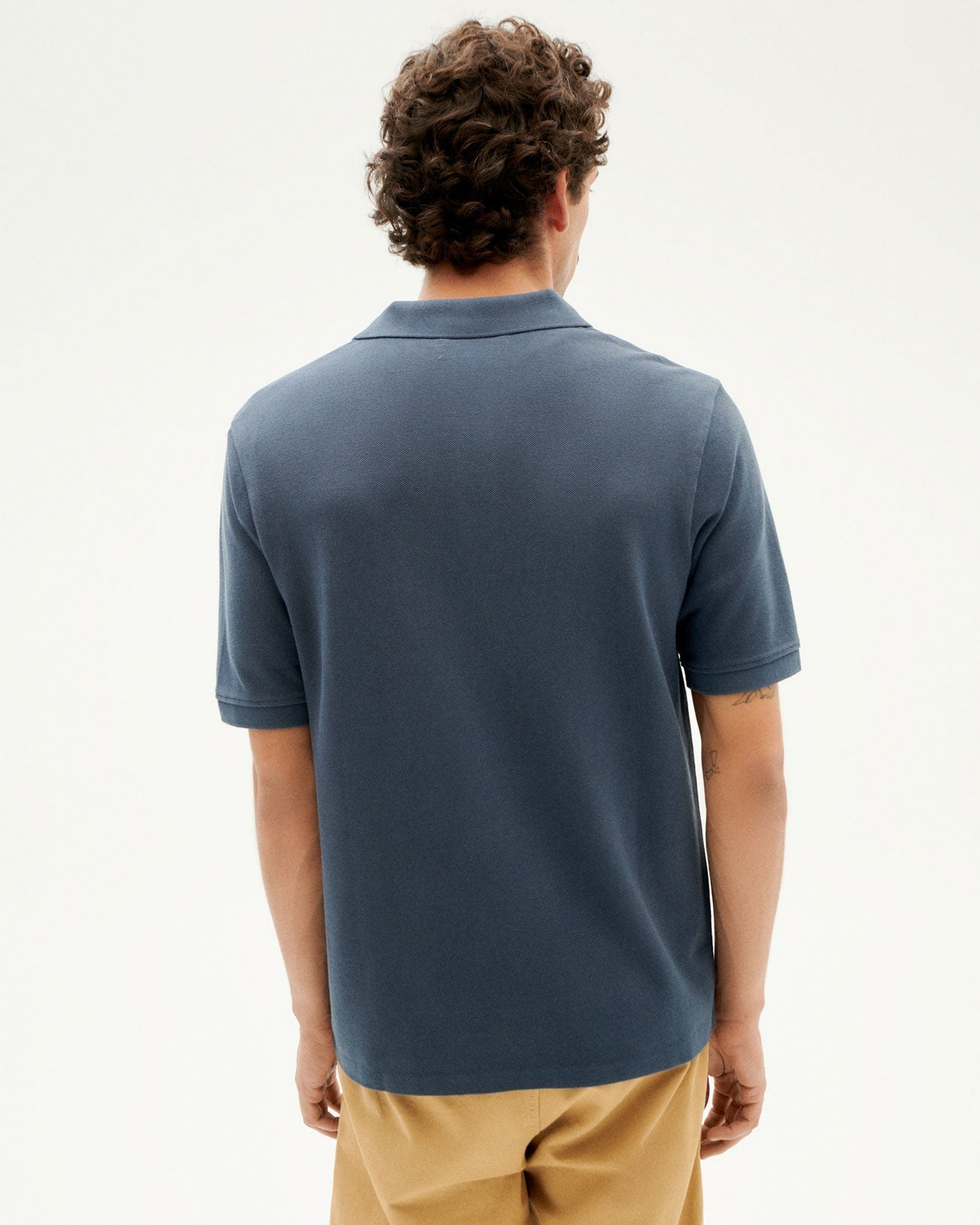 Polo manches courtes en coton bio | marine "navy sun polo"