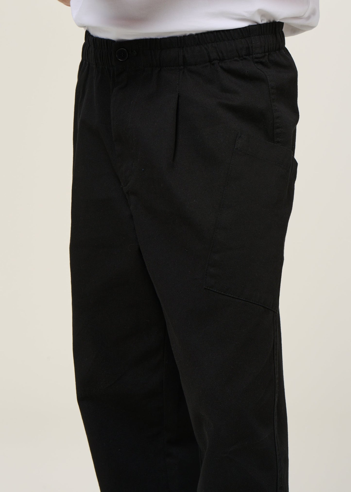 Pantalon large cargo en coton bio | Noir "black max pants"