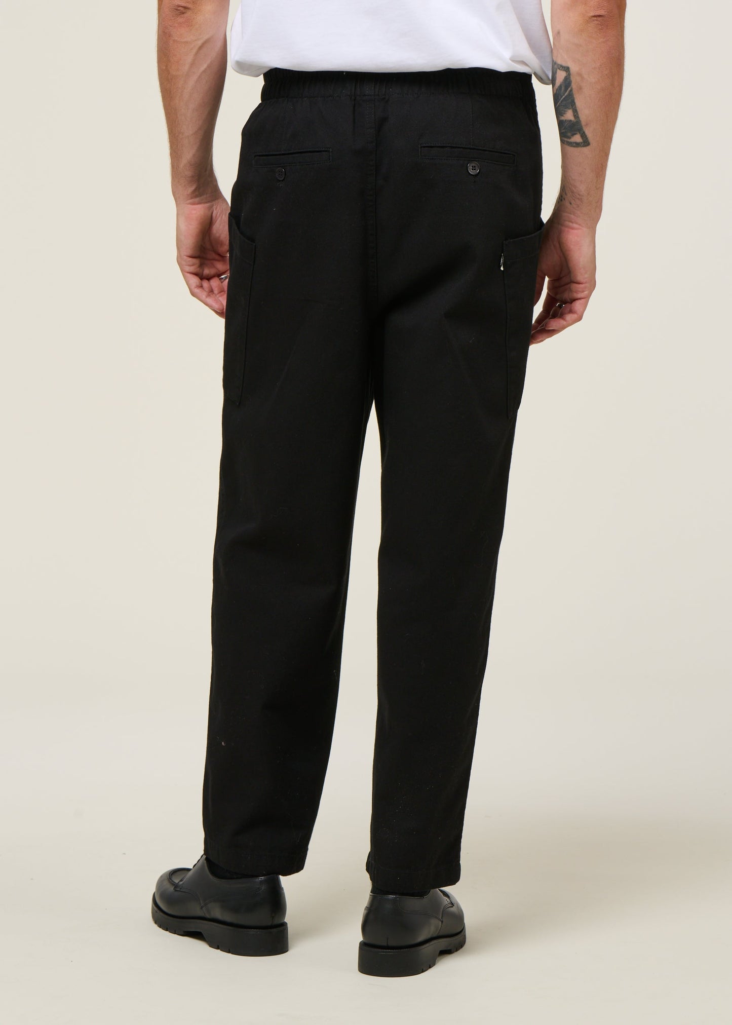 Pantalon large cargo en coton bio | Noir "black max pants"