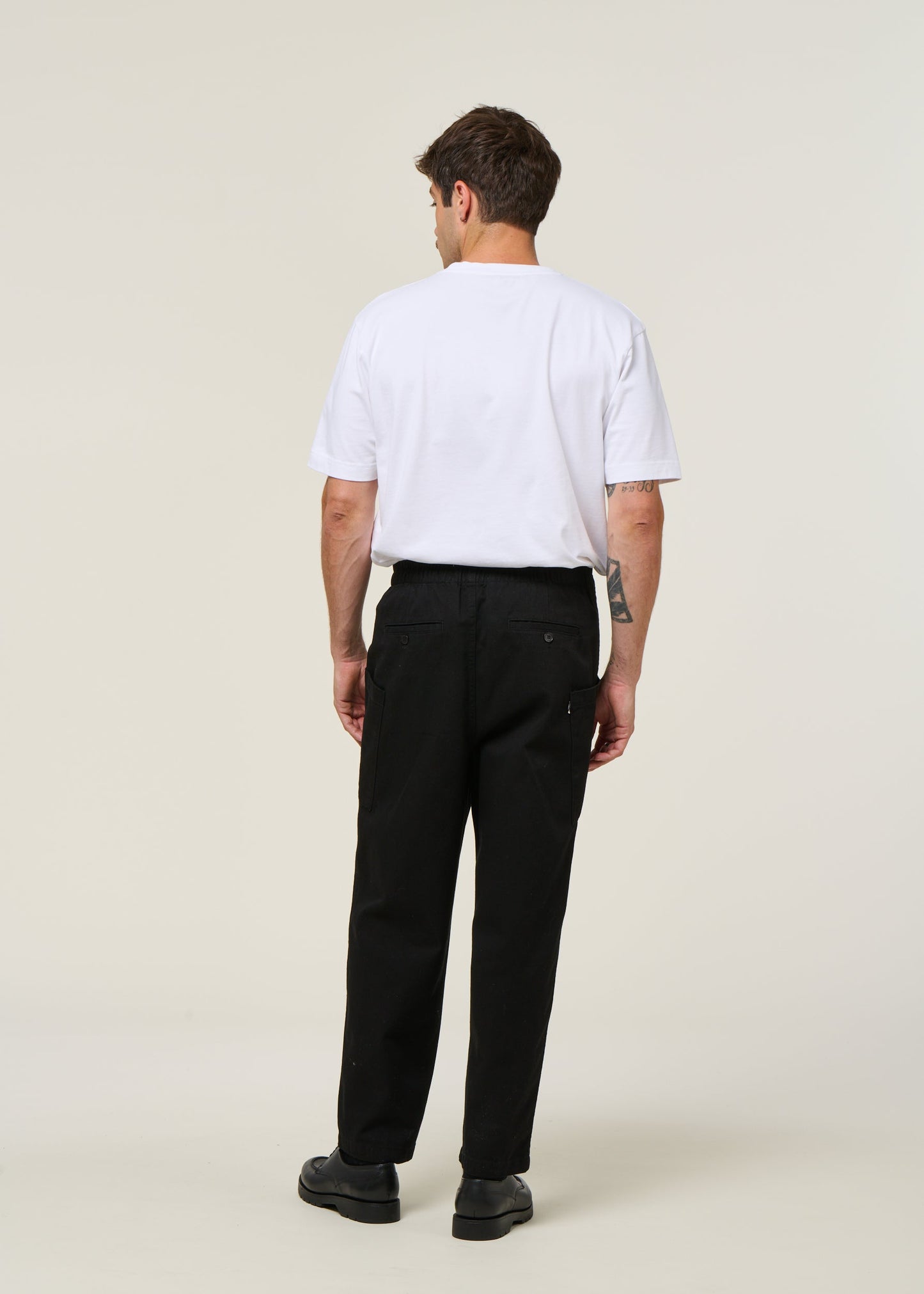 Pantalon large cargo en coton bio | Noir "black max pants"