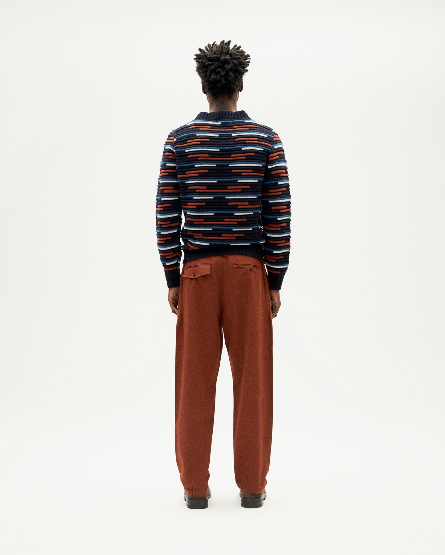 Pantalon fuselé en coton bio | marron "toasted wotan pants brown"