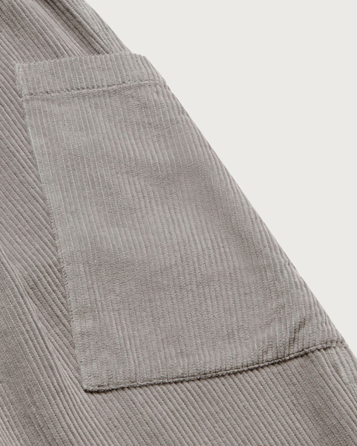 Pantalon ample en coton bio | gris "river corduroy max pants - grey"