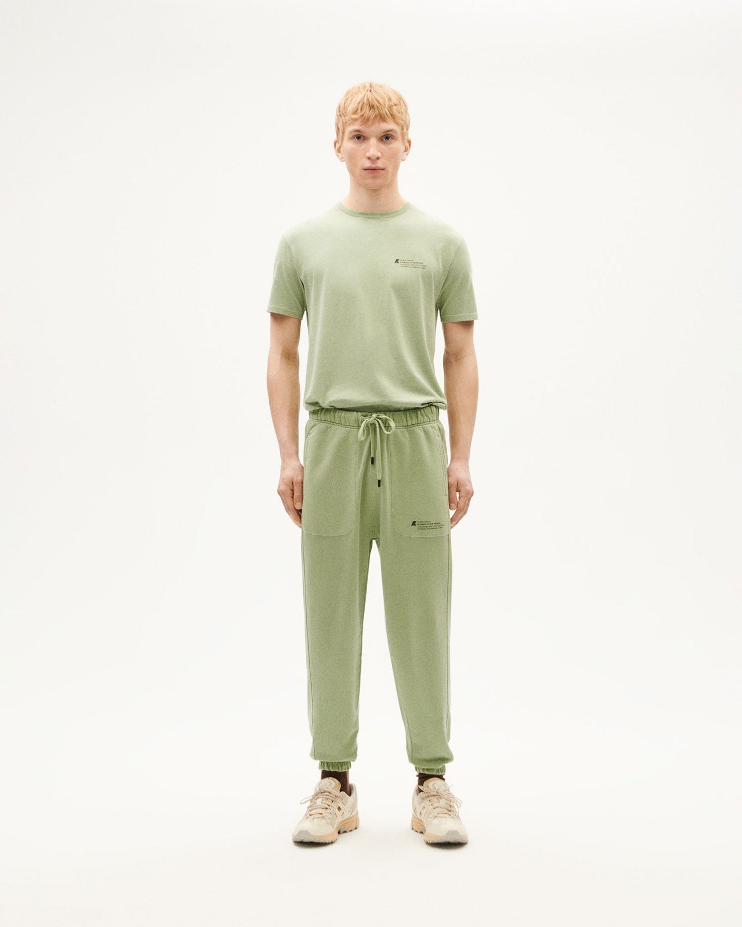 Jogging en coton bio | vert "acacia ftp alexander pants green"