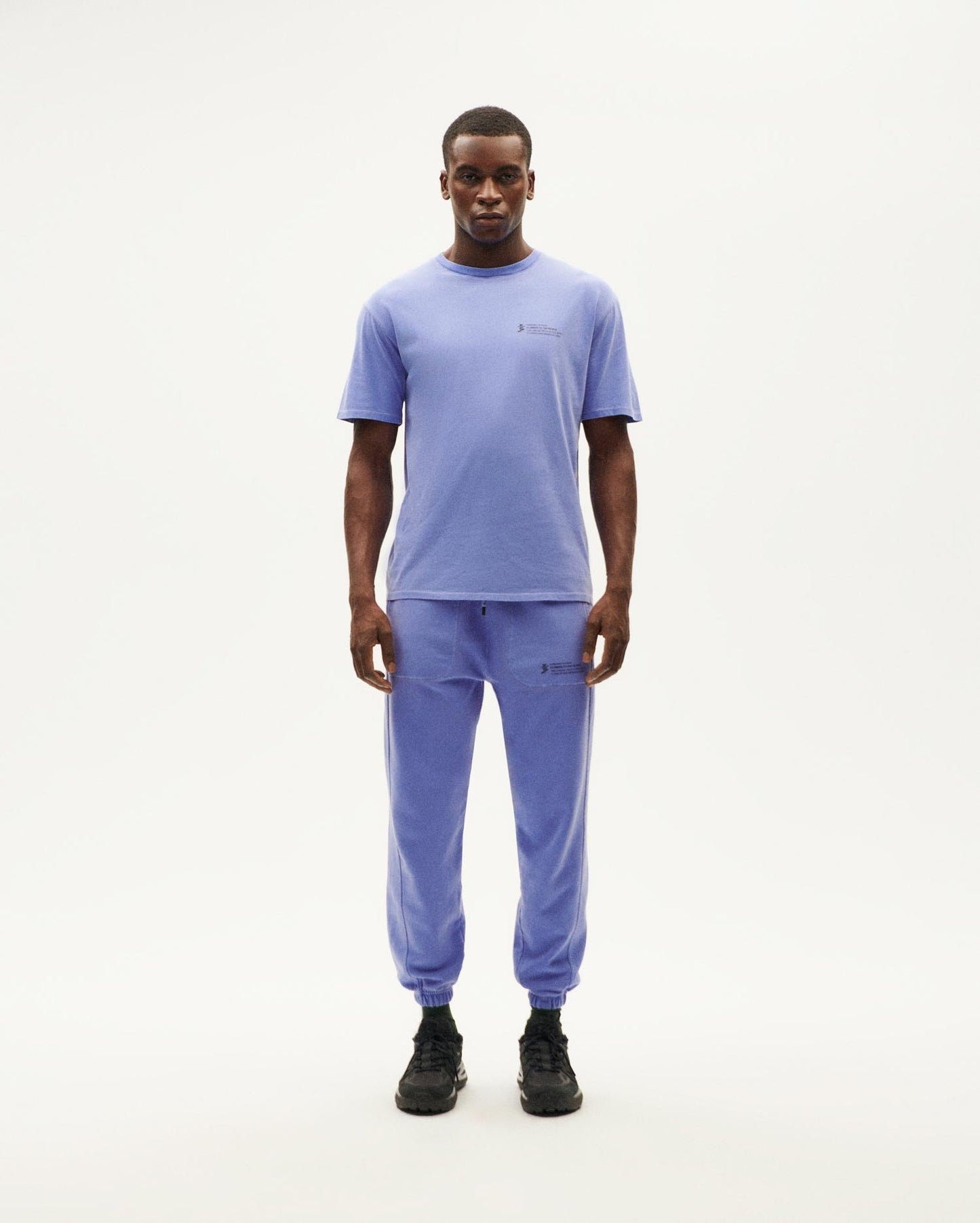 Jogging en coton bio | bleu "indigofera ftp alexander pants blue"