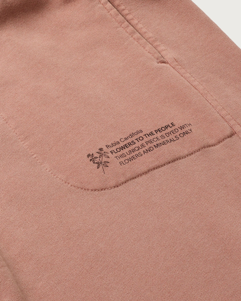 Jogging en coton bio | rose "rubia cardifolia ftp alexander pants red"