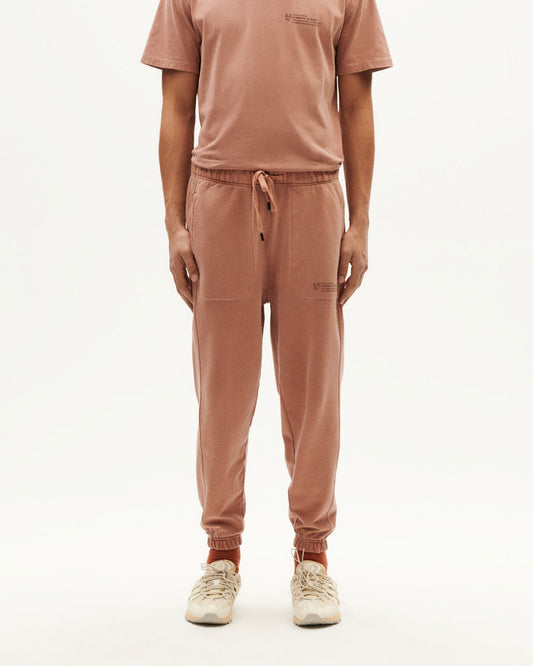 Jogging en coton bio | rose "rubia cardifolia ftp alexander pants red"