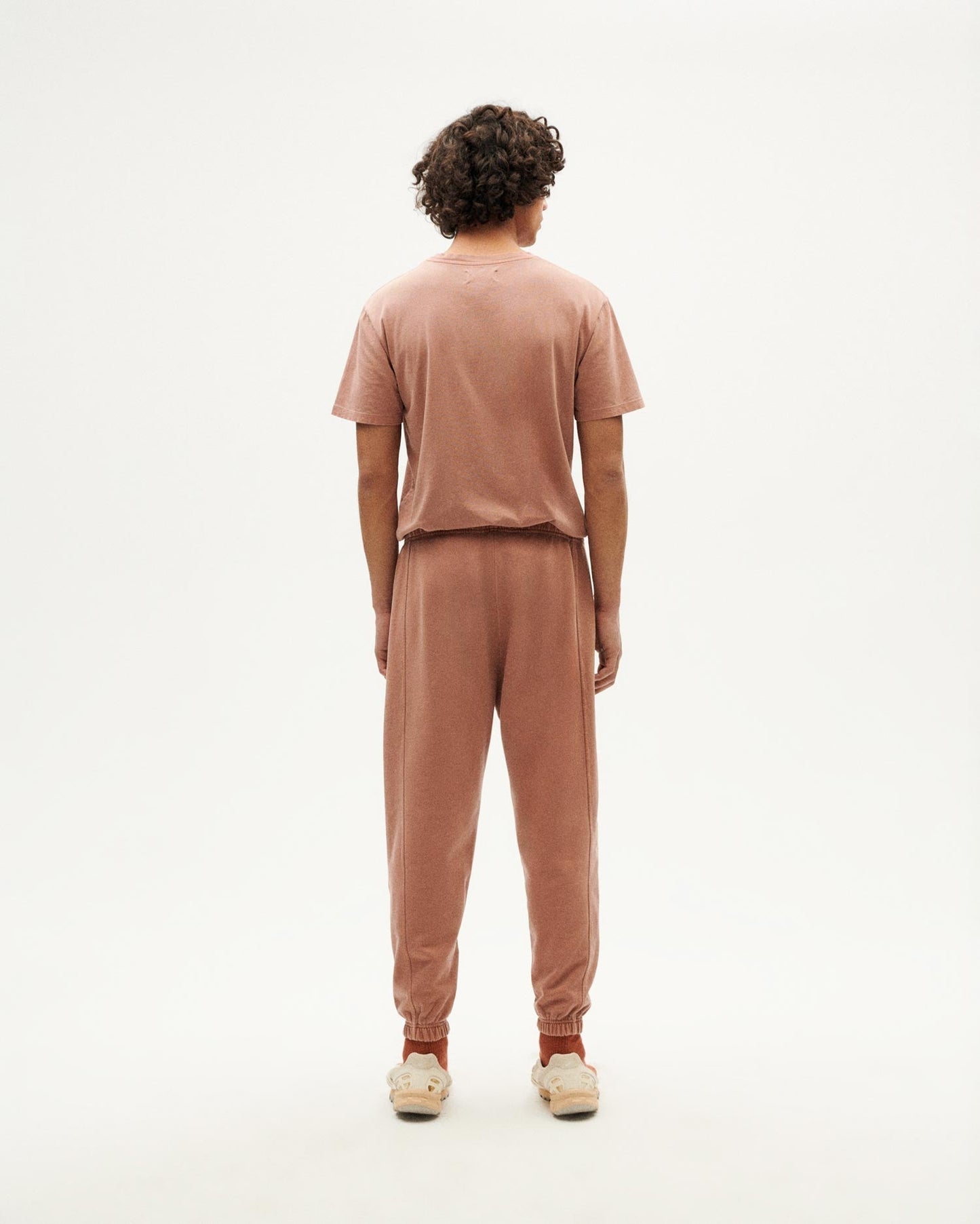 Jogging en coton bio | rose "rubia cardifolia ftp alexander pants red"