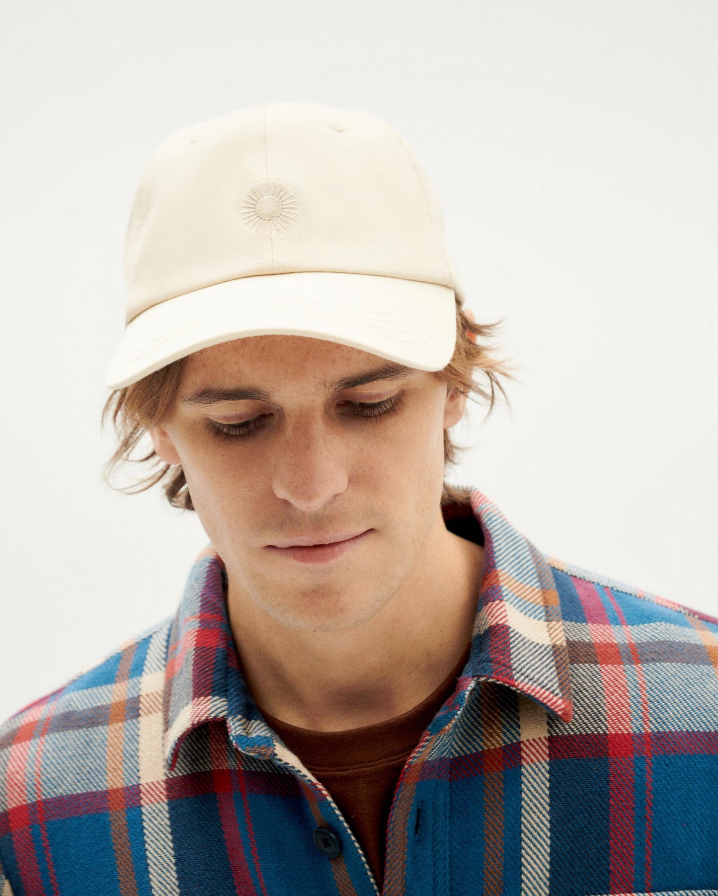 Surchemise à carreaux twill en coton bio | multicolore "blanket lucas overshirt blue"